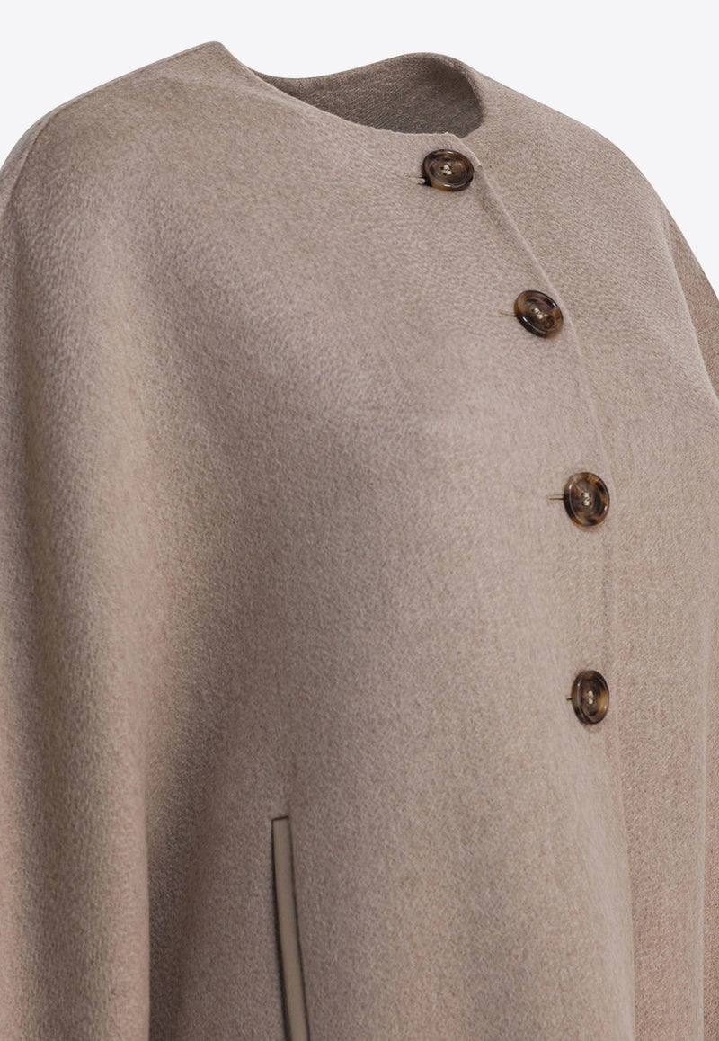 Max Mara Moriana Cashmere Long Cape Beige 2524736101MORIANA032_ddbf097b-f82e-414d-8037-6f32f12be07a