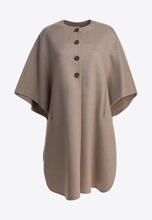 Max Mara Moriana Cashmere Long Cape Beige 2524736101MORIANA032_ddbf097b-f82e-414d-8037-6f32f12be07a