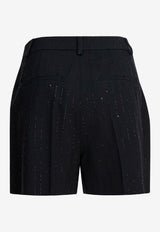 Max Mara Pianoforte Siberia Pinstripe Tailored Mini Shorts Black 2521146014SIBERIA001_f8342ea7-b492-4916-8fab-b7ba8e3c737f