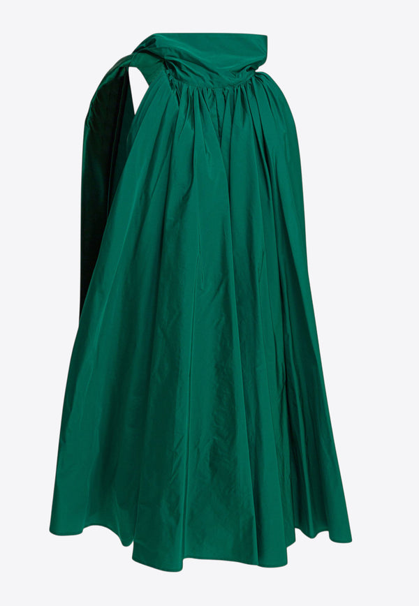 Max Mara Pianoforte Beber Taffeta Flared Mini Dress Green 2521226017BEBER010_eb7cf36d-4f1b-419c-a77b-f35e1f8fc343