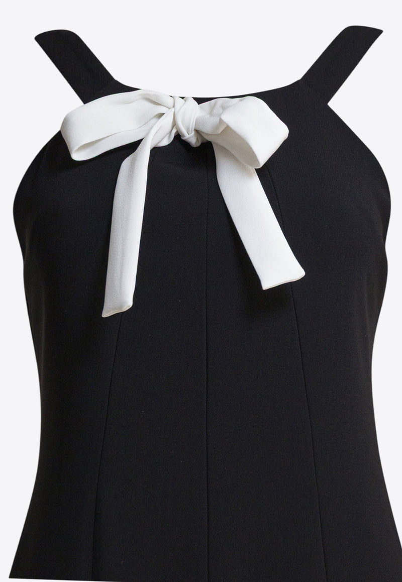 Max Mara Pianoforte Estro Jumpsuit with Interchangeable Ribbon Black 2521246027ESTRO004_7ea4ec12-3b6e-4349-9ae4-b4c4536c1ab7