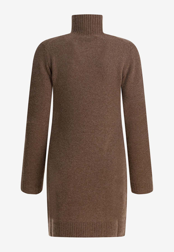 Max Mara Edison Turtleneck Mini Dress Brown 2521326029EDISON002_a7f3da1a-759c-4bb7-b921-9e19839f8d98