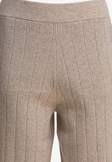 Max Mara Jardin Stitched Straight-Leg Pants Beige 2521336029JARDIN001_31d6614d-75e1-4a9c-9e92-590c58796ff2