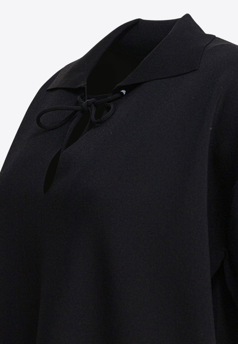 Max Mara Poltava Satin Blouse Black 2521366038POLTAVA005_82836