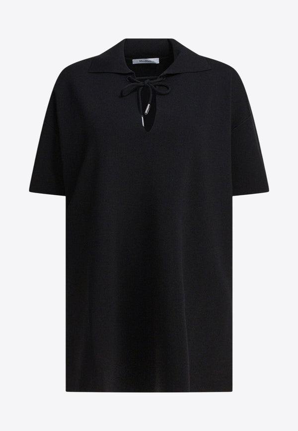 Max Mara Poltava Satin Blouse Black 2521366038POLTAVA005_82836