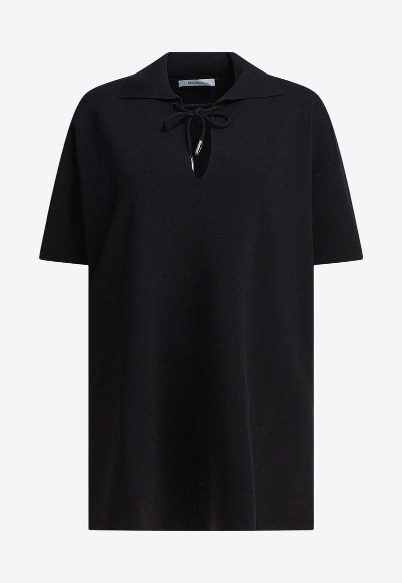 Max Mara Poltava Satin Blouse Black 2521366038POLTAVA005_82836