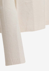 Max Mara Orlaya Cashmere-Blend High-Neck Sweater White 2521366089ORLAYA001_7ff6598b-0f93-44d6-b3b8-ff2c3e46dcf9