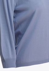 S Max Mara Amico Wool Knit Sweater Blue 2529366041AMICO015_82861
