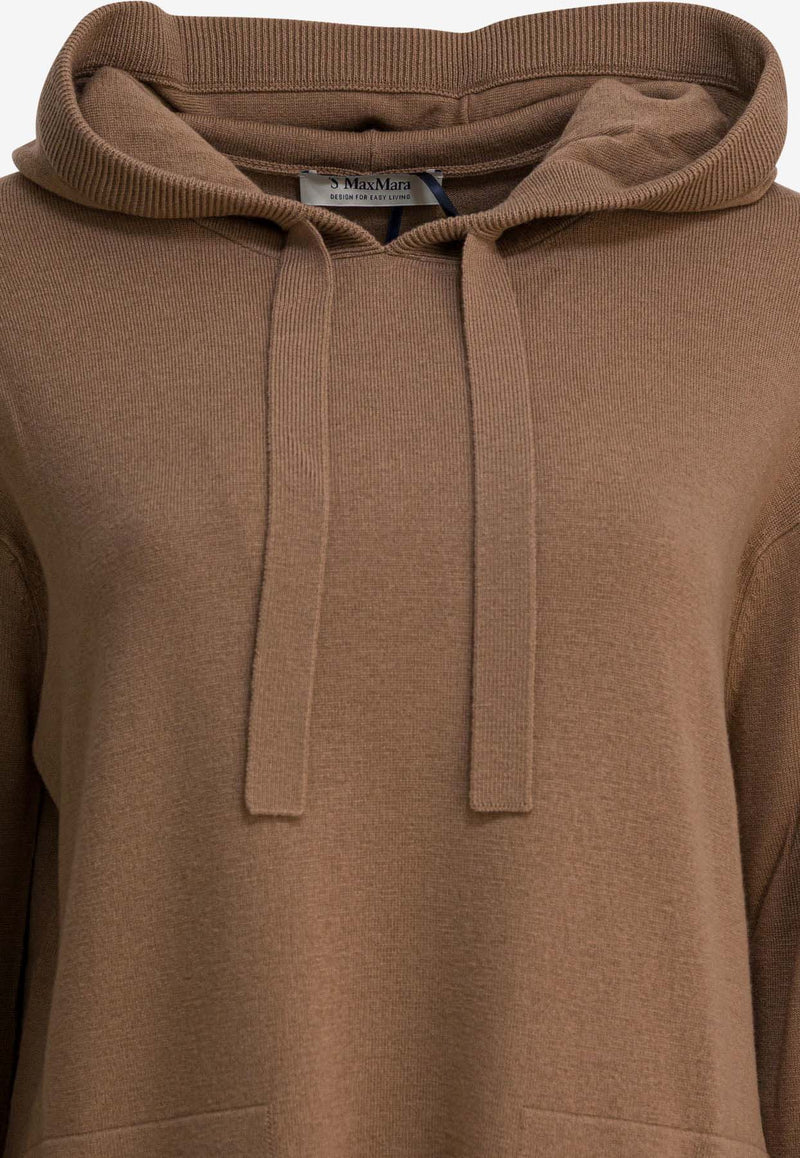S Max Mara Heroic Wool Hooded Sweatshirt  Brown 2529366101EROICO002_eb0916ee-75f6-4833-9008-8d49fe41b324