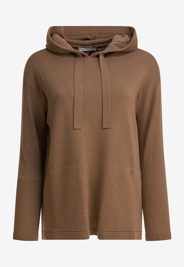 S Max Mara Heroic Wool Hooded Sweatshirt  Brown 2529366101EROICO002_eb0916ee-75f6-4833-9008-8d49fe41b324
