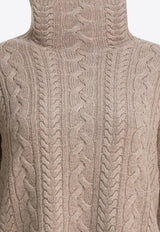 S Max Mara Genova Cable Knit Turtleneck Sweater Beige 2529366203GENOVA004_d60cc092-ddd5-47f7-ba3f-618eb0289582