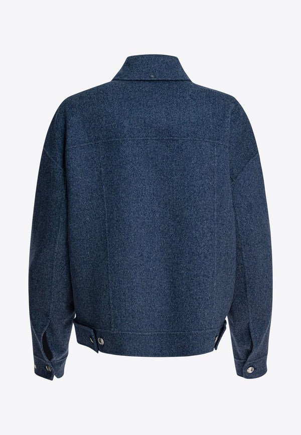 Sportmax Celso Wool Button-Up Overshirt Blue 2522086033CELSO002_d36165ef-4ec6-4f59-a91f-cd7948b7156a