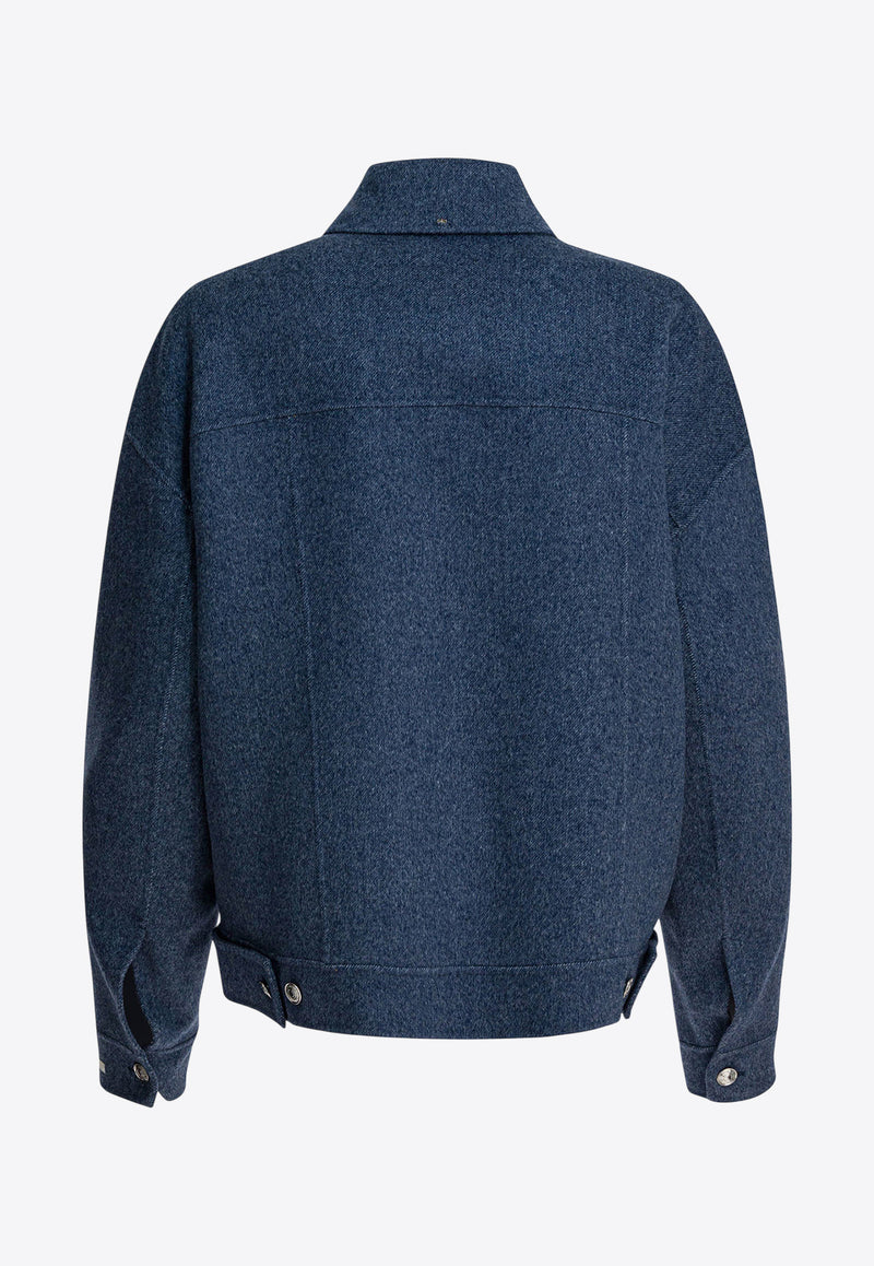 Sportmax Celso Wool Button-Up Overshirt Blue 2522086033CELSO002_d36165ef-4ec6-4f59-a91f-cd7948b7156a