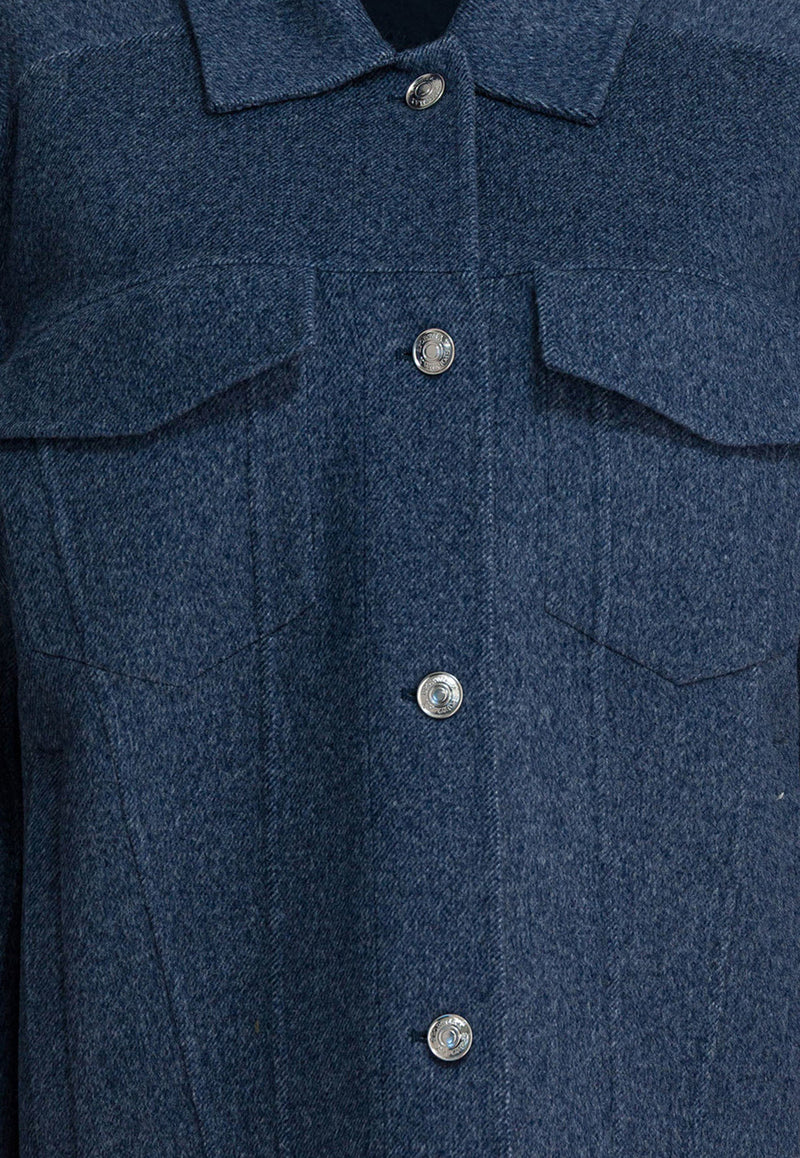 Sportmax Celso Wool Button-Up Overshirt Blue 2522086033CELSO002_d36165ef-4ec6-4f59-a91f-cd7948b7156a