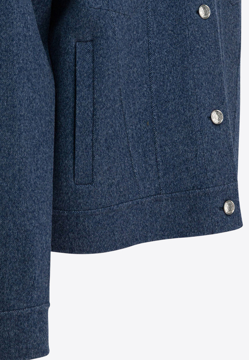 Sportmax Celso Wool Button-Up Overshirt Blue 2522086033CELSO002_d36165ef-4ec6-4f59-a91f-cd7948b7156a