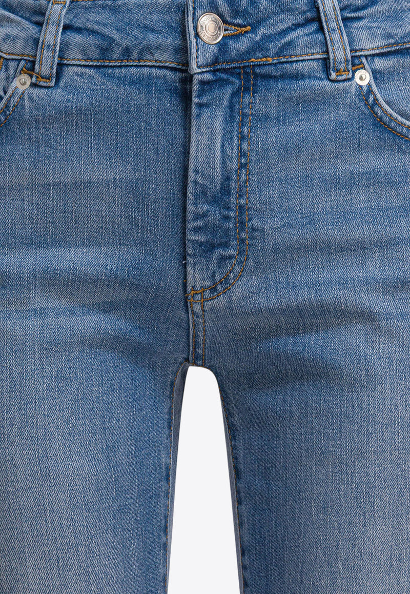 Sportmax Schermo Straight-Leg Cropped Jeans Blue 2522186265SCHERMO005_482d2195-1472-4074-bd72-35ed49476365