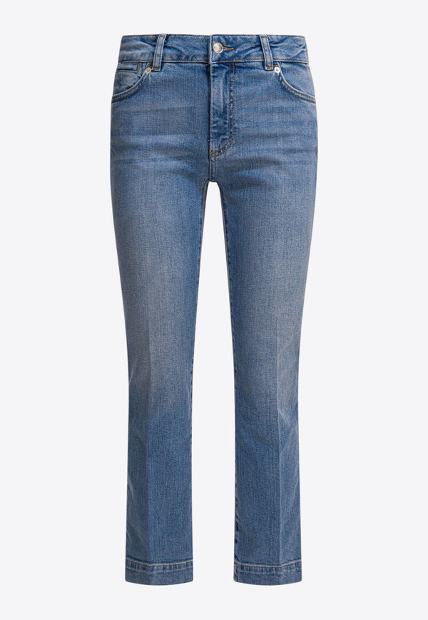 Sportmax Schermo Straight-Leg Cropped Jeans Blue 2522186265SCHERMO005_482d2195-1472-4074-bd72-35ed49476365