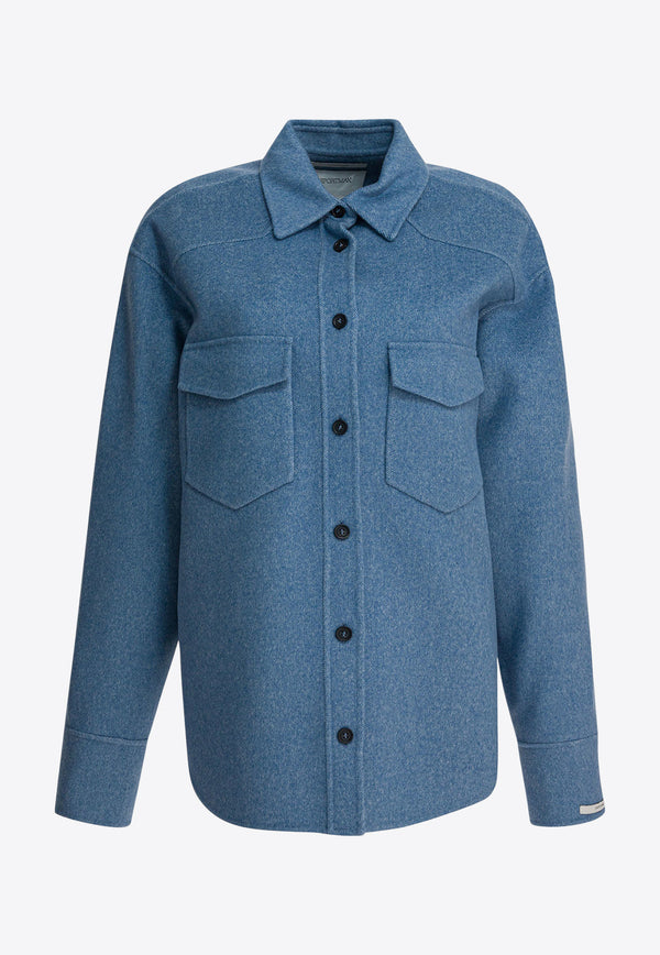 Sportmax Palpiti Wool Button-Up Overshirt Light Blue 2522196023PALPITI001_d304f4ba-240f-4f9d-af60-b0d910770e7c