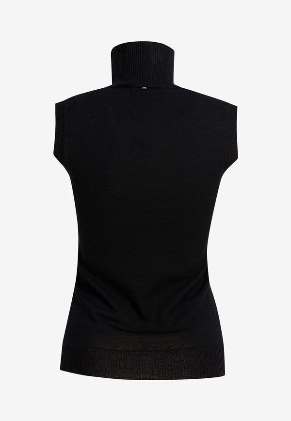 Sportmax Vertigo High-Neck Sleeveless Top Black 2522366011VERTIGO001_0a3a992e-ff00-455c-b030-6cdf303dea7e