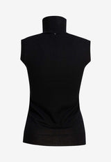 Vertigo High-Neck Sleeveless Top
