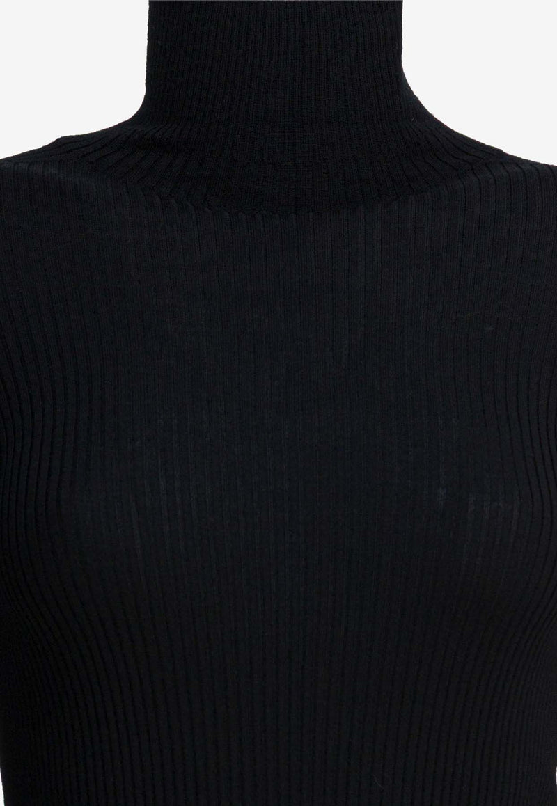 Sportmax Niagara High-Neck Knitted Sweater Black 2522366012NIAGARA006_5ecef912-9d8d-4808-9db4-067f7f73bc13