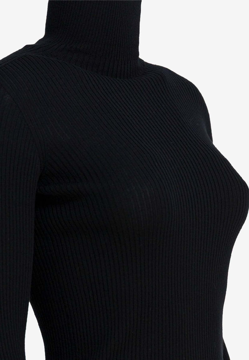Sportmax Niagara High-Neck Knitted Sweater Black 2522366012NIAGARA006_5ecef912-9d8d-4808-9db4-067f7f73bc13