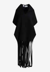 Sportmax Avocado Long Fringed Wool Scarf Black 2522546013AVOCADO013_3b75e280-3b46-41cc-bc27-e496f5f63958