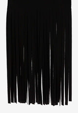 Sportmax Avocado Long Fringed Wool Scarf Black 2522546013AVOCADO013_3b75e280-3b46-41cc-bc27-e496f5f63958