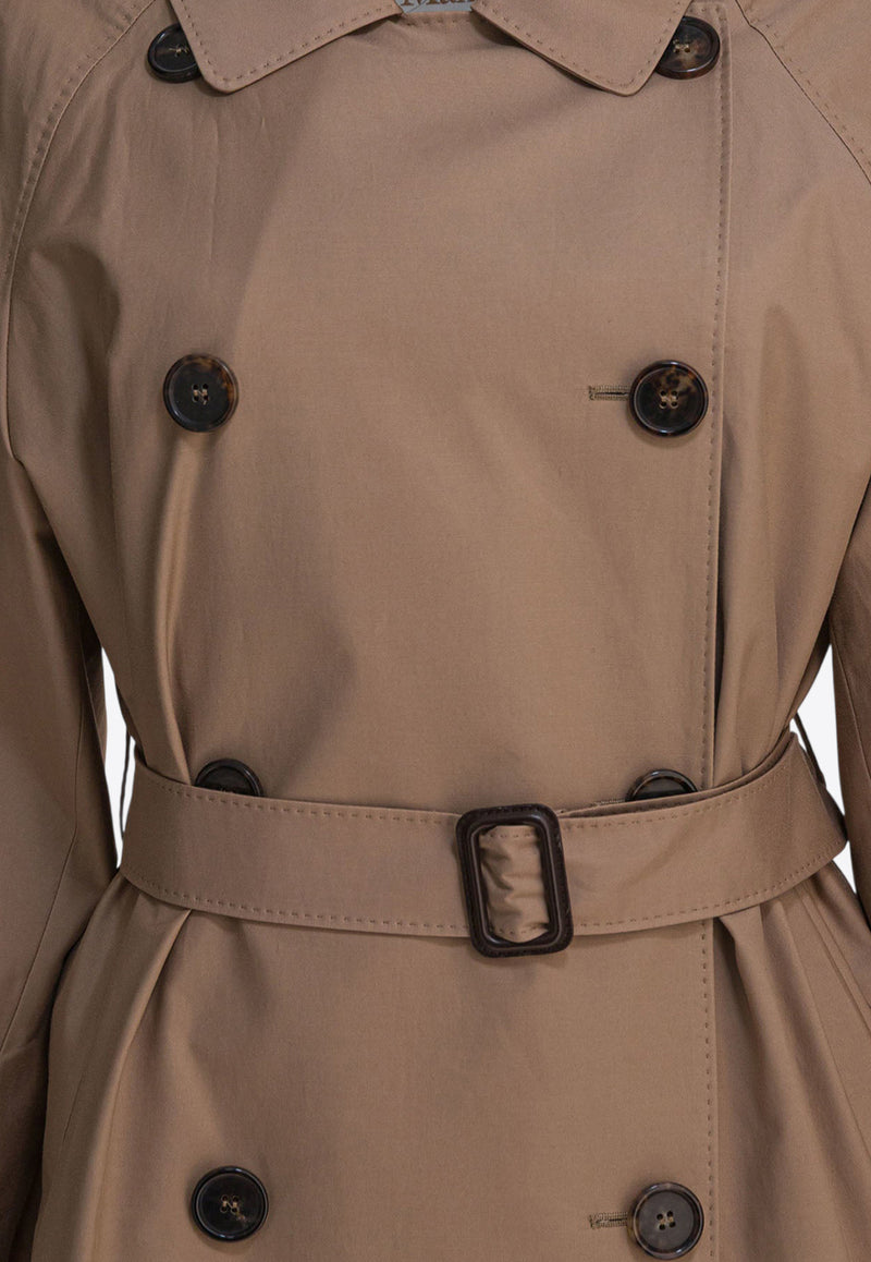 Max Mara The Cube Caroline Double-Breasted Trench Coat Brown 2529026044CAROLINE001_c8b6f6d7-db9f-48c8-ba20-f4c9c6c536de