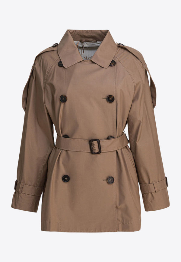 Max Mara The Cube Caroline Double-Breasted Trench Coat Brown 2529026044CAROLINE001_c8b6f6d7-db9f-48c8-ba20-f4c9c6c536de
