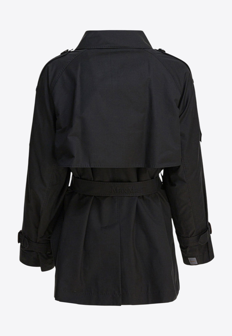 Max Mara The Cube Caroline Double-Breasted Trench Coat Black 2529026044CAROLINE017_4448739a-cd24-45a6-9710-1199a1d61ced