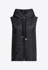 Max Mara The Cube Greengo Hooded Zip-Up Vest Black 2529296024GREENGO009_82532