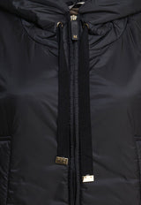 Max Mara The Cube Greengo Hooded Zip-Up Vest Black 2529296024GREENGO009_82532