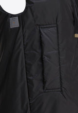 Max Mara The Cube Greengo Hooded Zip-Up Vest Black 2529296024GREENGO009_82532