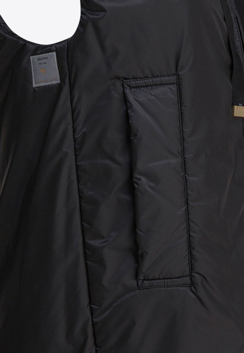 Max Mara The Cube Greengo Hooded Zip-Up Vest Black 2529296024GREENGO009_82532