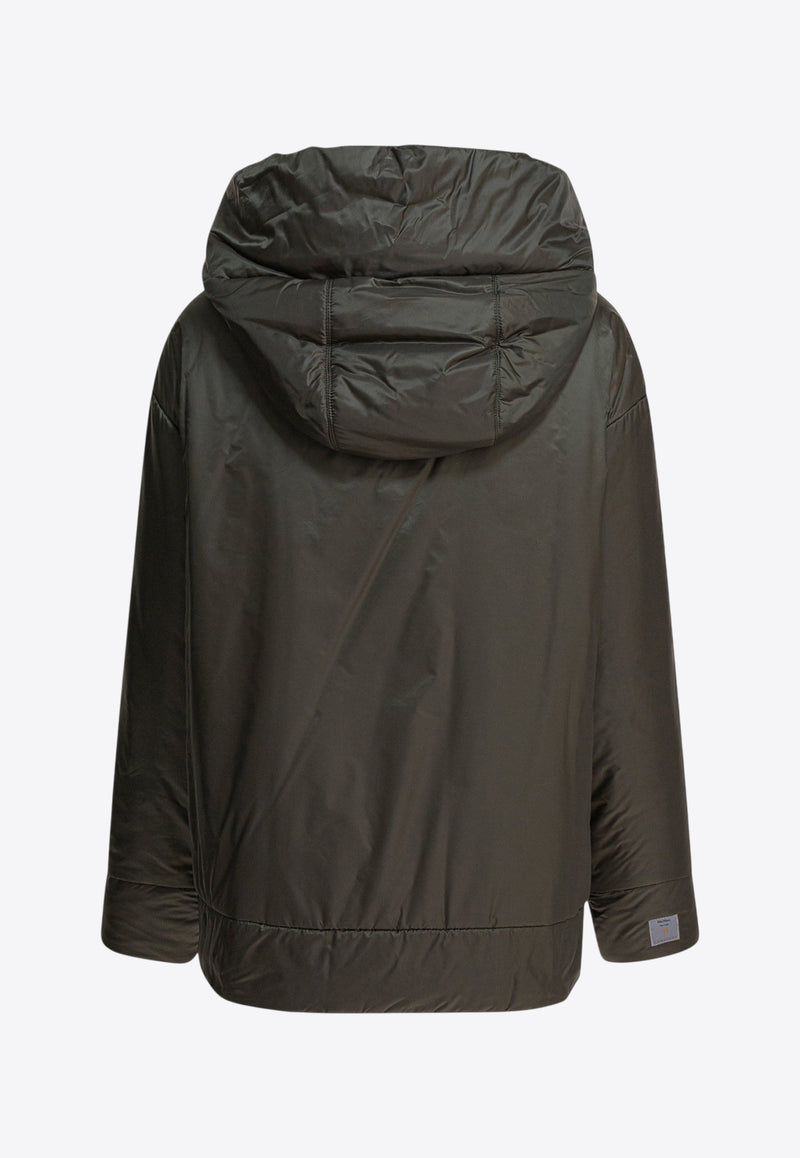 Max Mara The Cube Daria Zip-Up Padded Jacket Dark Green 2529486104DARIA087_ef56518b-d942-4f2b-a61e-8b766b791a8f