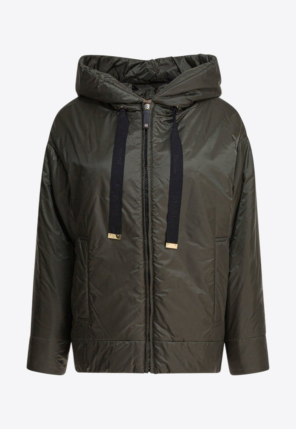 Max Mara The Cube Daria Zip-Up Padded Jacket Dark Green 2529486104DARIA087_ef56518b-d942-4f2b-a61e-8b766b791a8f