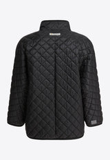 Max Mara The Cube Delfina Quilted Zip-Up Jacket Black 2529736034DELFINA009_82473