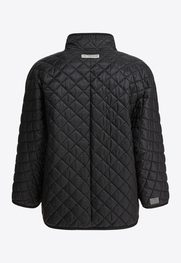 Max Mara The Cube Delfina Quilted Zip-Up Jacket Black 2529736034DELFINA009_82473