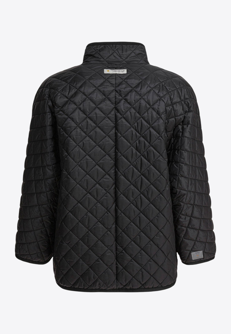 Max Mara The Cube Delfina Quilted Zip-Up Jacket Black 2529736034DELFINA009_82473