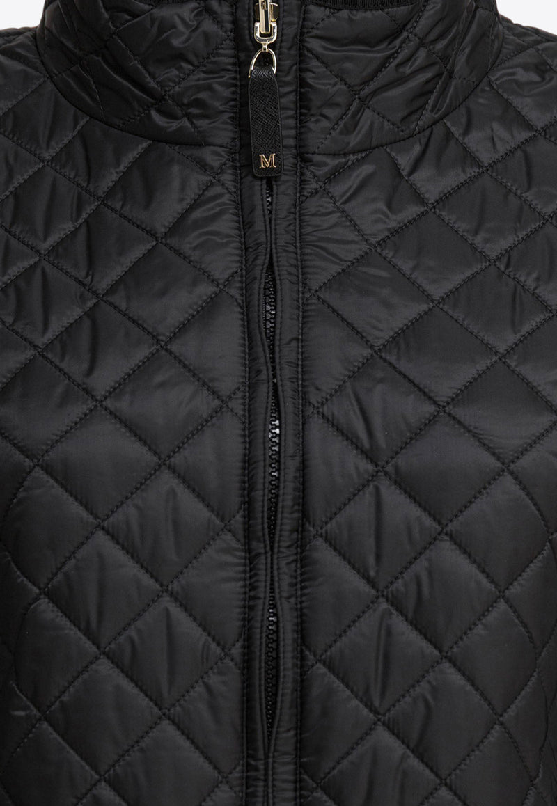 Max Mara The Cube Delfina Quilted Zip-Up Jacket Black 2529736034DELFINA009_82473