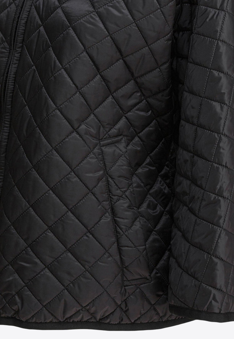 Max Mara The Cube Delfina Quilted Zip-Up Jacket Black 2529736034DELFINA009_82473