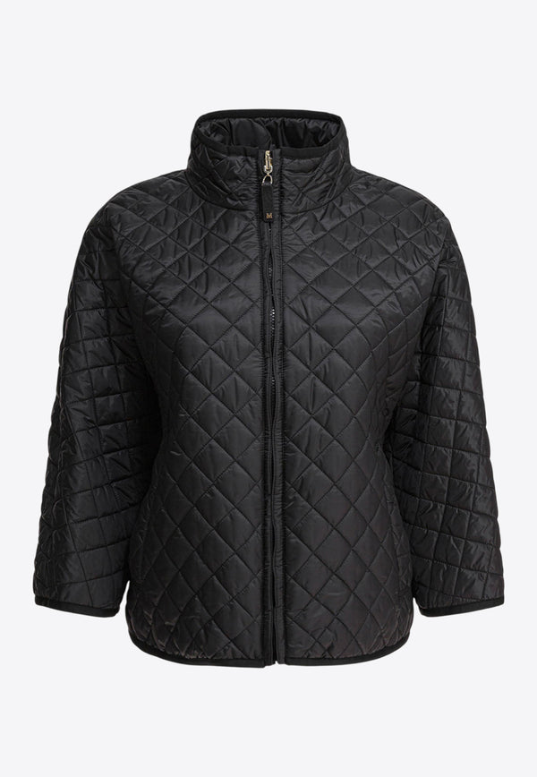 Max Mara The Cube Delfina Quilted Zip-Up Jacket Black 2529736034DELFINA009_82473