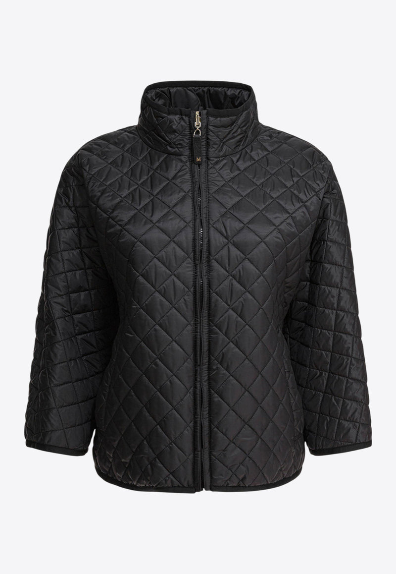 Max Mara The Cube Delfina Quilted Zip-Up Jacket Black 2529736034DELFINA009_82473