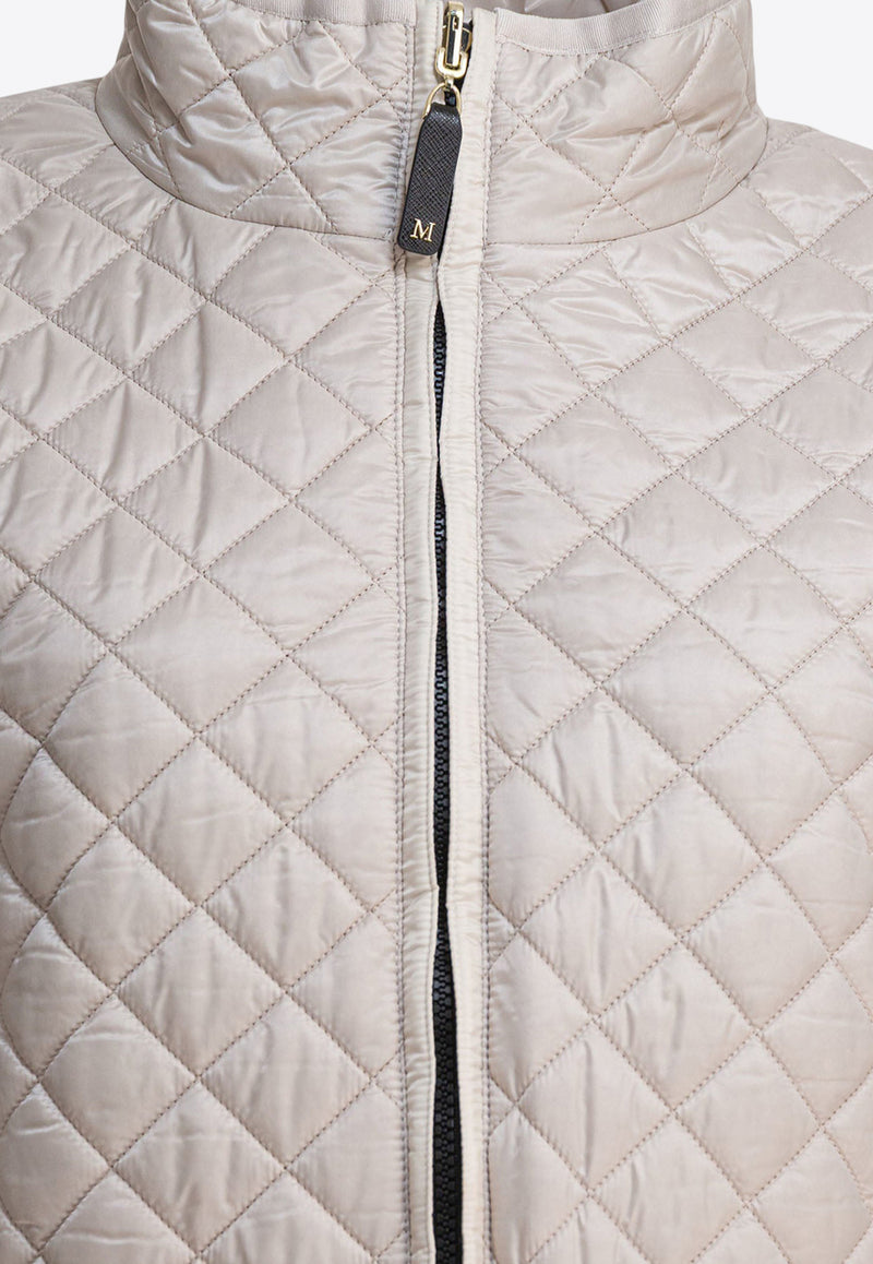 Max Mara The Cube Delfina Quilted Zip-Up Jacket Ivory 2529736034DELFINA028_82469