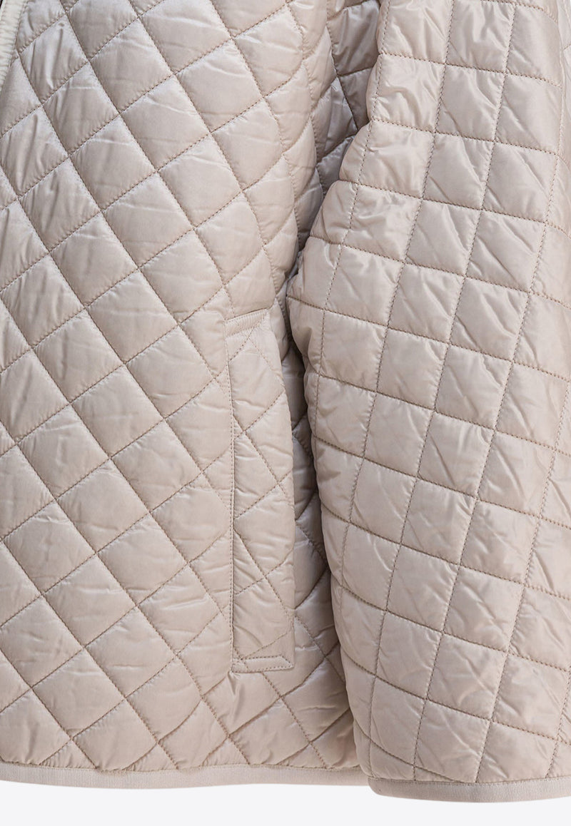 Max Mara The Cube Delfina Quilted Zip-Up Jacket Ivory 2529736034DELFINA028_82469