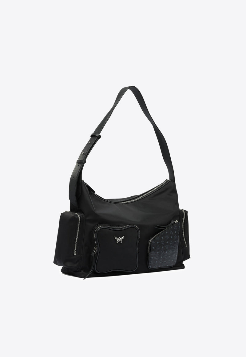 MCM Monogram Shoulder Bag Black MWHFATA01BLACK_db396da9-1bd5-4836-b920-4eedfb3b9155