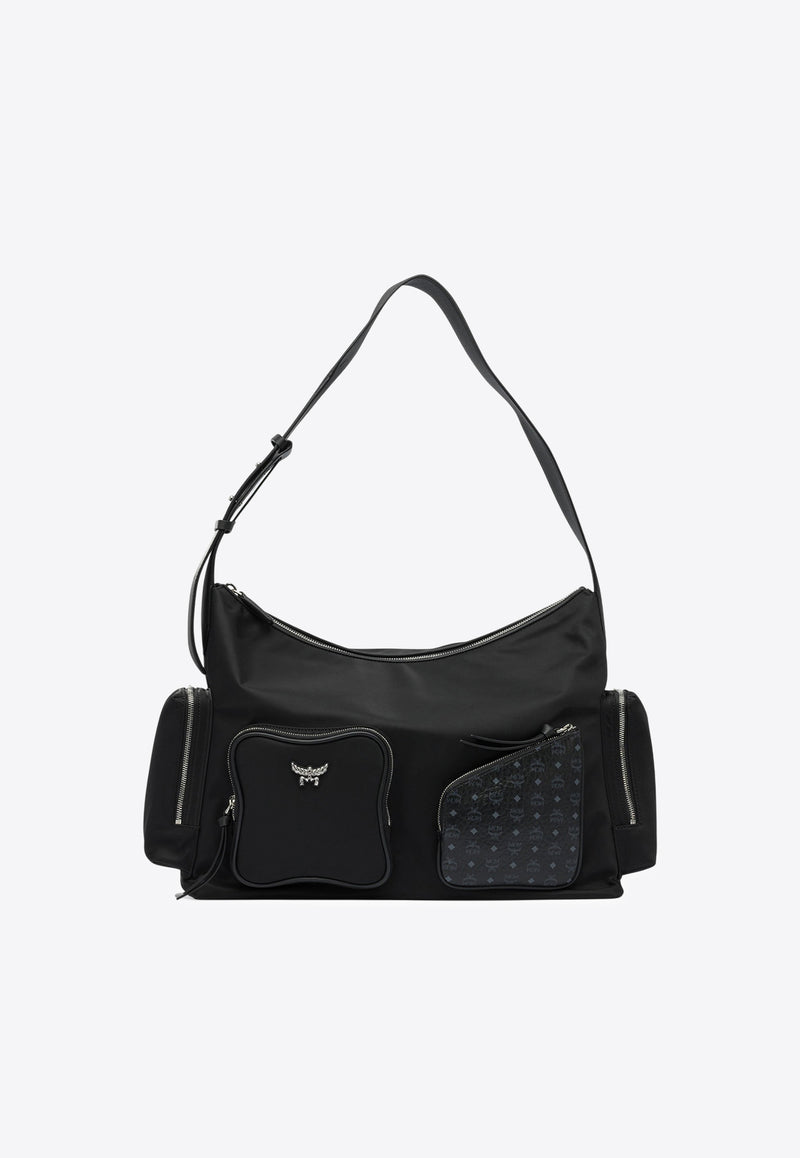 MCM Monogram Shoulder Bag Black MWHFATA01BLACK_db396da9-1bd5-4836-b920-4eedfb3b9155