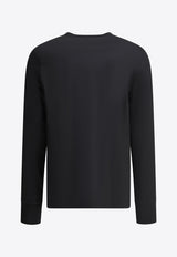 Merz b. Schwanen Seraphim Henley Long-Sleeved T-shirt Black 2M0698_7030db38-f400-4e6d-9844-9b2da42a8d39