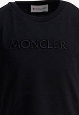 Moncler Enfant Logo-Printed Crewneck T-shirt Black